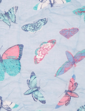 Butterfly Print Scarf Image 2 of 3
