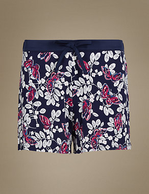 Butterfly Print Shorts Image 2 of 4