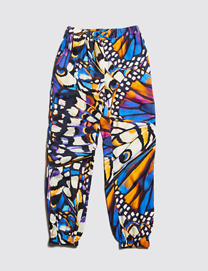 Butterfly Print Trousers (5-14 Years) Image 2 of 3