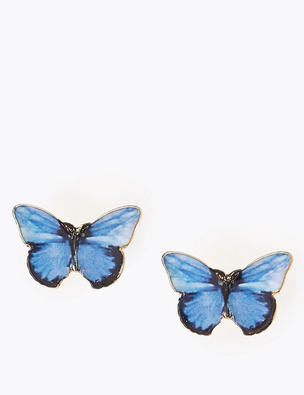 Butterfly Stud Earrings Image 1 of 1