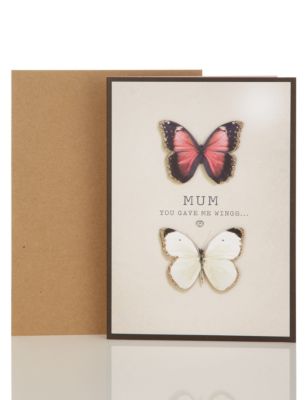 Butterfly Wings Mother's Day Card Image 1 of 2