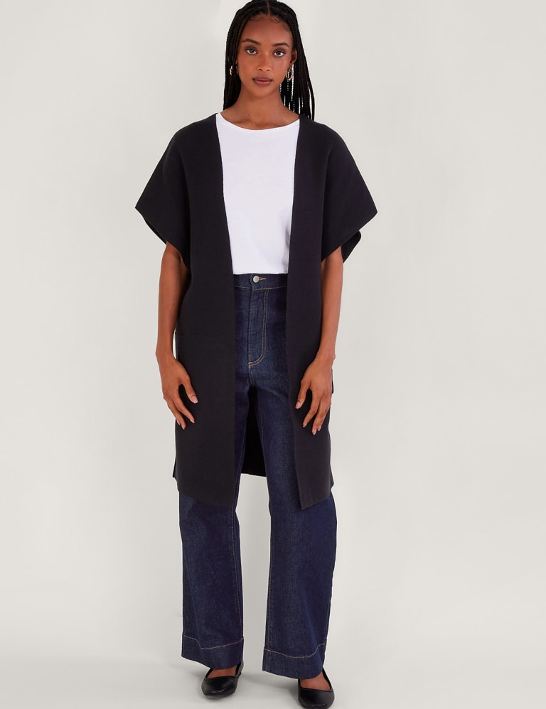 Sleeveless kimono cardigan new arrivals