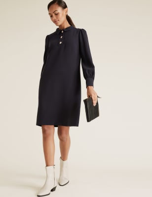 Marks and spencer 2024 black shift dress