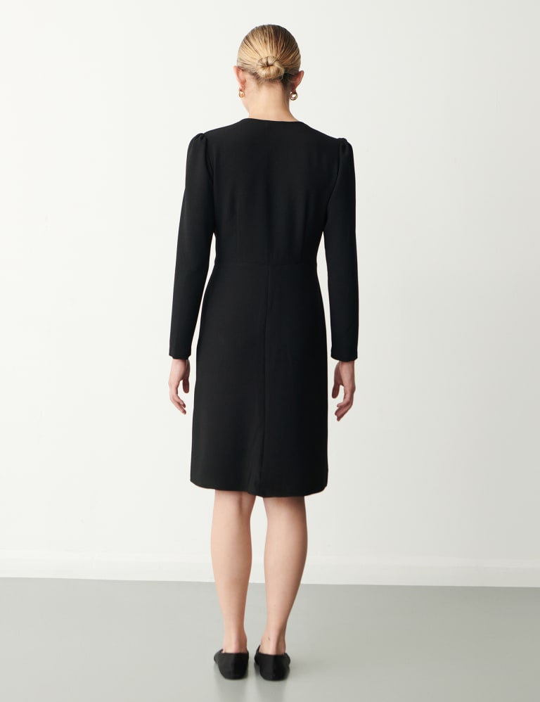 M&s black shift dress sales