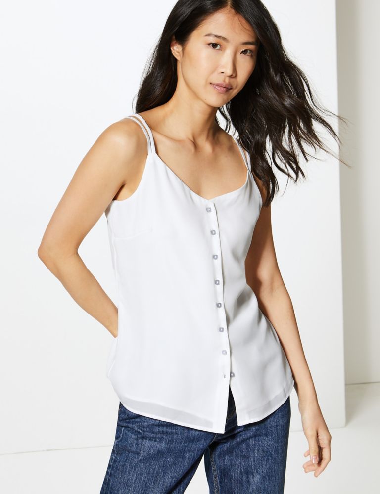 Button Detailed Camisole Top 1 of 4