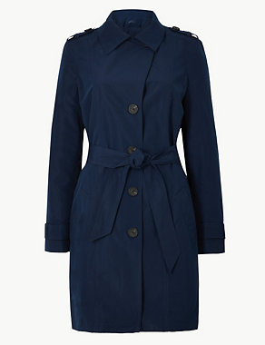 Button Detailed Trench Coat Image 2 of 4