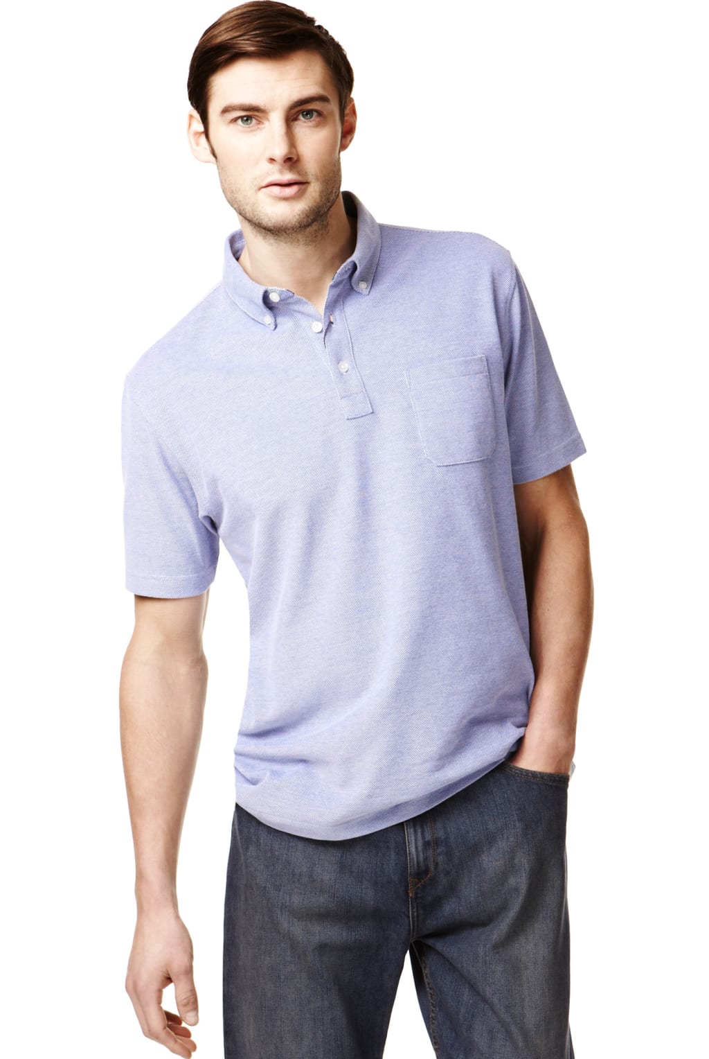 Polo t shirts button down collar Clearance