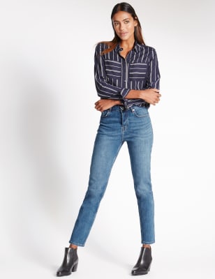 Straight leg button fly hot sale jeans