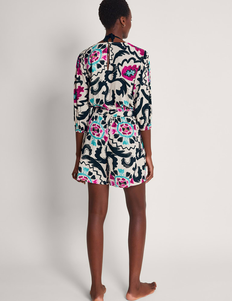 Button Front Drawstring Playsuit Monsoon M S