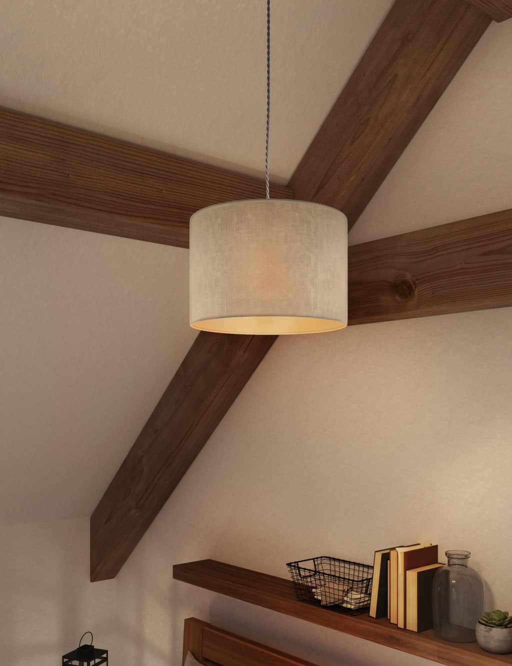 Textured Drum Lamp Shade