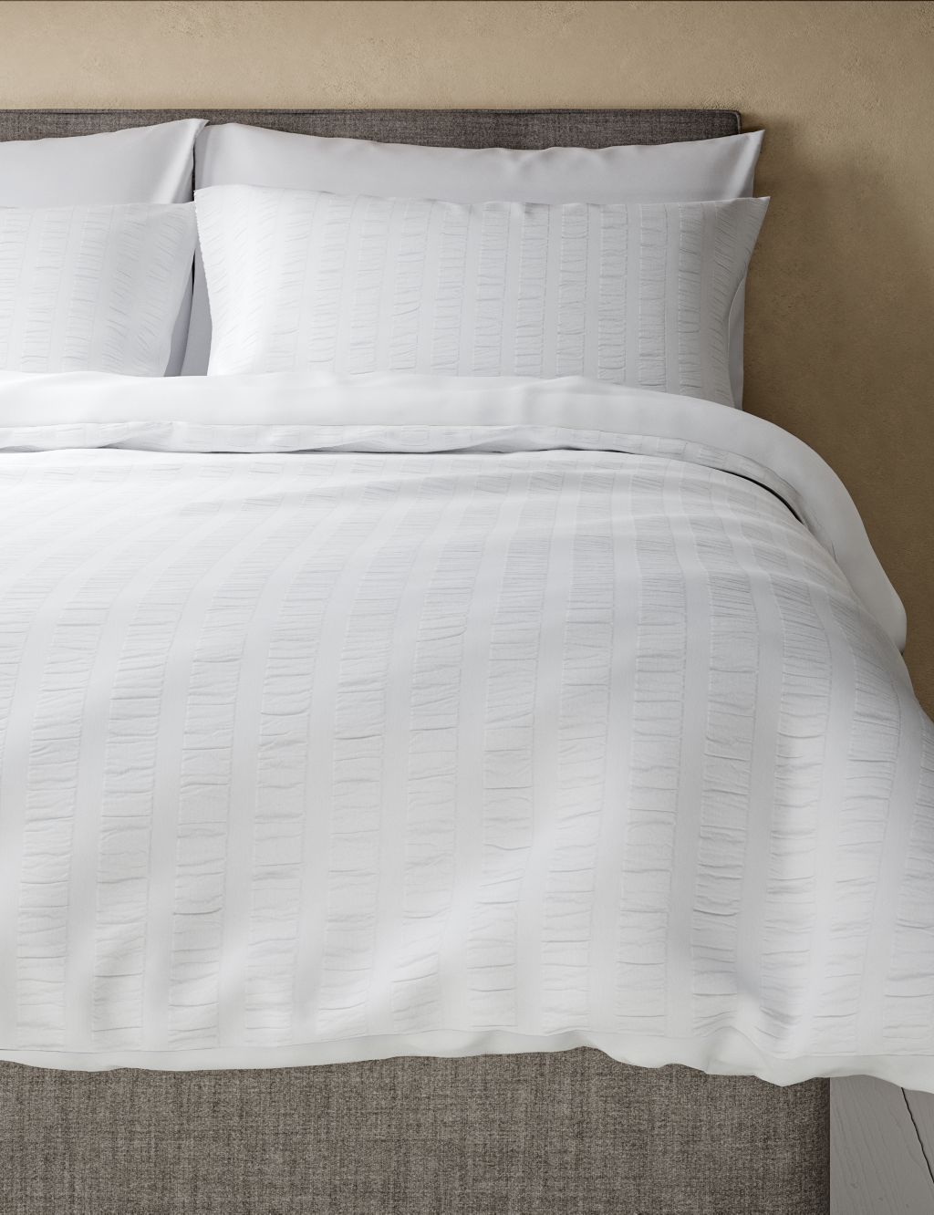 Pure Cotton Striped Seersucker Bedding Set image 4