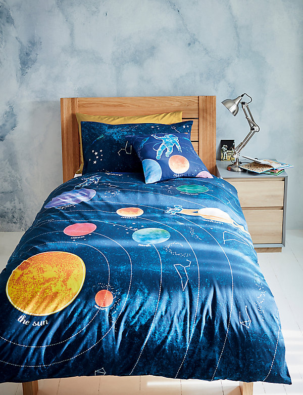 Pure Cotton Space Bedding Set, Space Bedding Twin