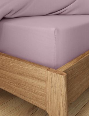 

M&S Collection Comfortably Cool Lyocel Rich Deep Fitted Sheet - Light Mauve, Light Mauve