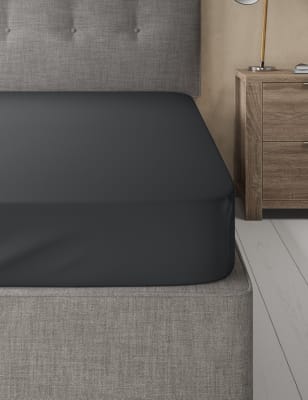 Drap-housse en coton égyptien avec une densité de tissage de 230 fils - Black