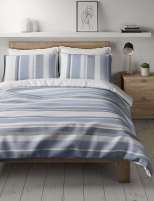 

Ropa de cama de rayas 100% algodón - Blue, Blue
