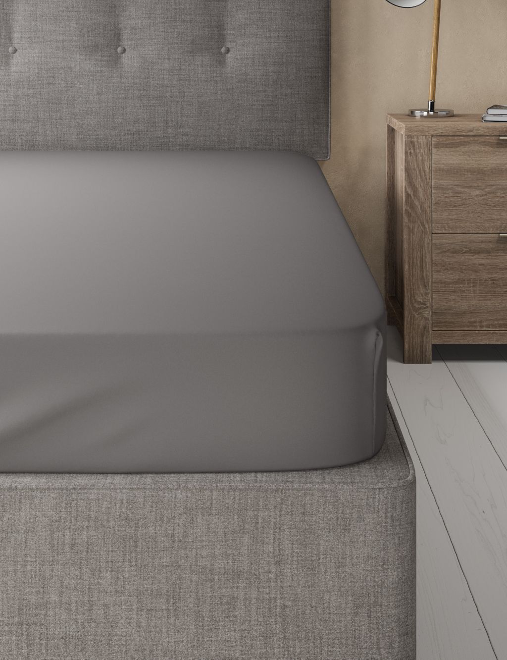 Cotton Rich Percale Fitted Sheet image 1