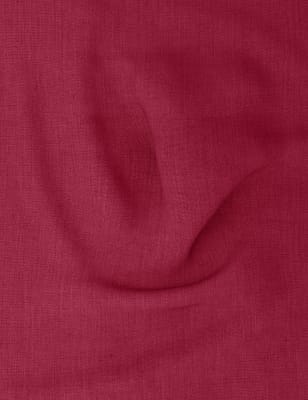 

M&S Collection Cotton Rich Percale Fitted Sheet - Cranberry, Cranberry