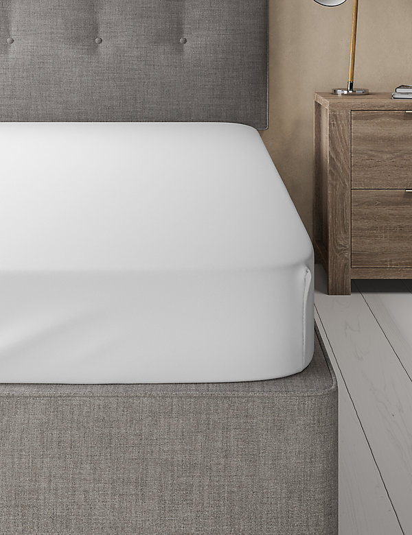 Cotton Rich Percale Fitted Sheet - US