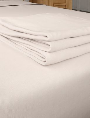 

M&S Collection Cotton Rich Percale Flat Sheet - Light Putty, Light Putty