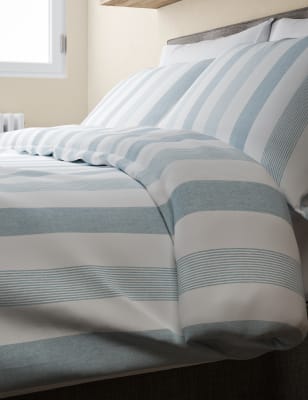 Hadley Striped Cotton Bedding Set Bedding Sets Marks And