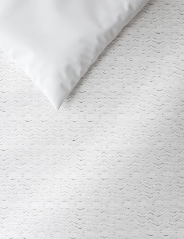 Zig Zag Textured Cotton Bedding Set M S