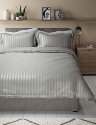 

Autograph Pure Cotton Double Cuff Bedding Set - Silver Grey, Silver Grey