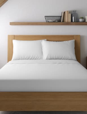 

Standard-Perkal-Kissenbezug aus ägyptischer Baumwolle (Fadenzahl 400) - Weiss, Weiss