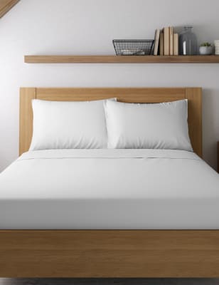 

Funda de almohada satinada de algodón egipcio - Blanco, Blanco