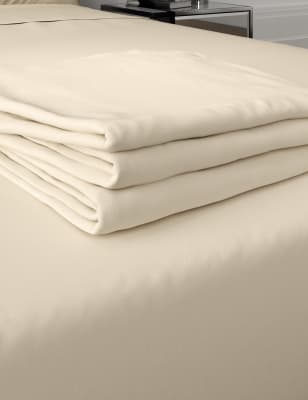 

Satinbetttuch aus ägyptischer Baumwolle (Fadenzahl 400) - Light Cream, Light Cream
