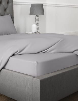 

M&S Collection Egyptian Cotton 400 Thread Count Deep Fitted Sheet - Ash Grey, Ash Grey