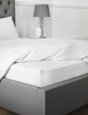 

M&S Collection Egyptian Cotton 400 Thread Count Deep Fitted Sheet - White, White