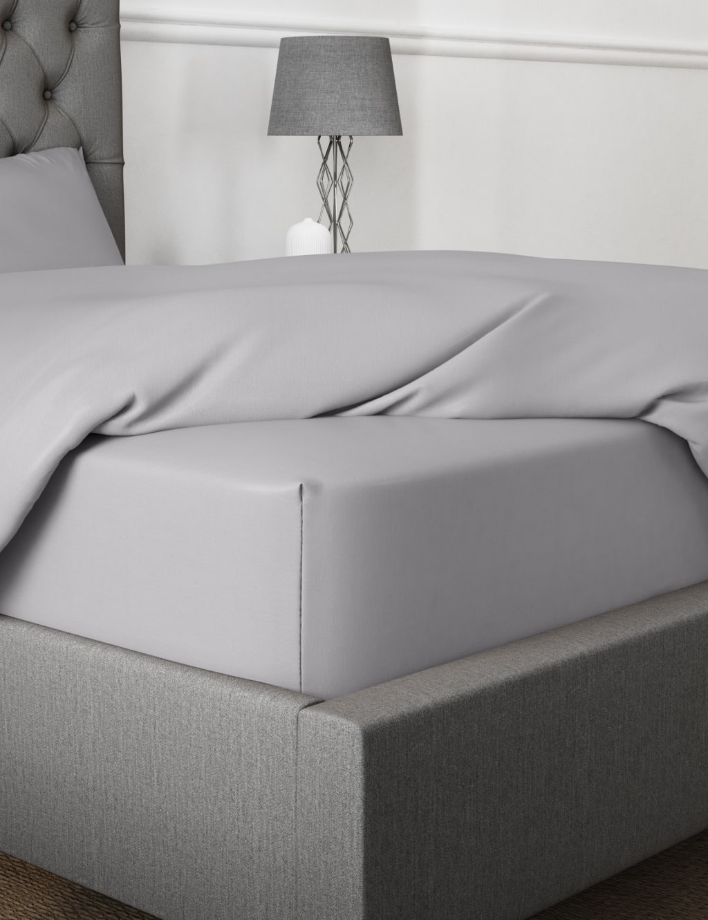 Egyptian Cotton 400 Thread Count Extra Deep Fitted Sheet image 1