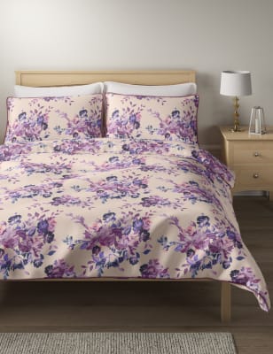 Floral Print Cotton Bedding Set Bedding Sets Marks And Spencer Nz