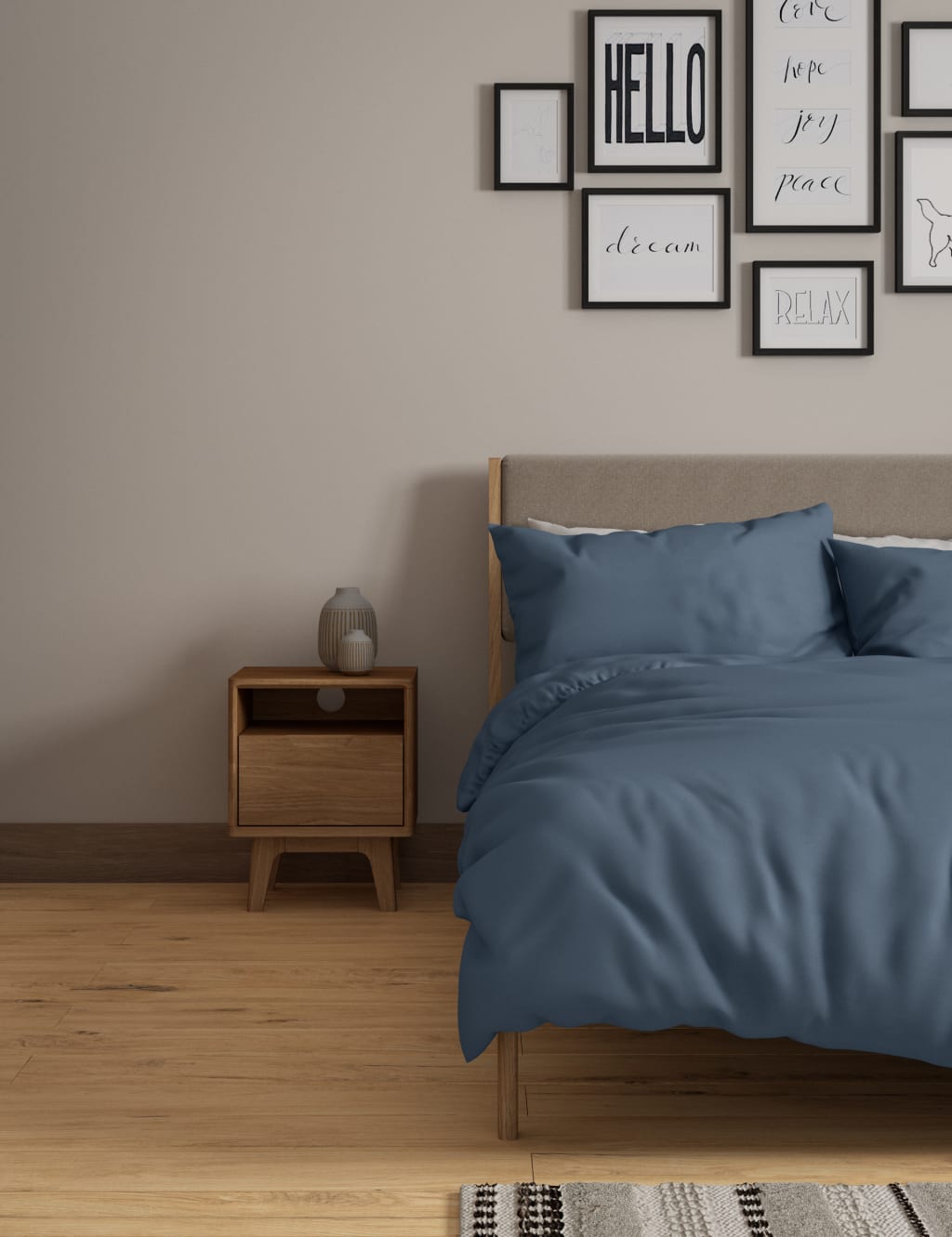 Bamboo Cotton Blend Sateen Duvet Cover image 1