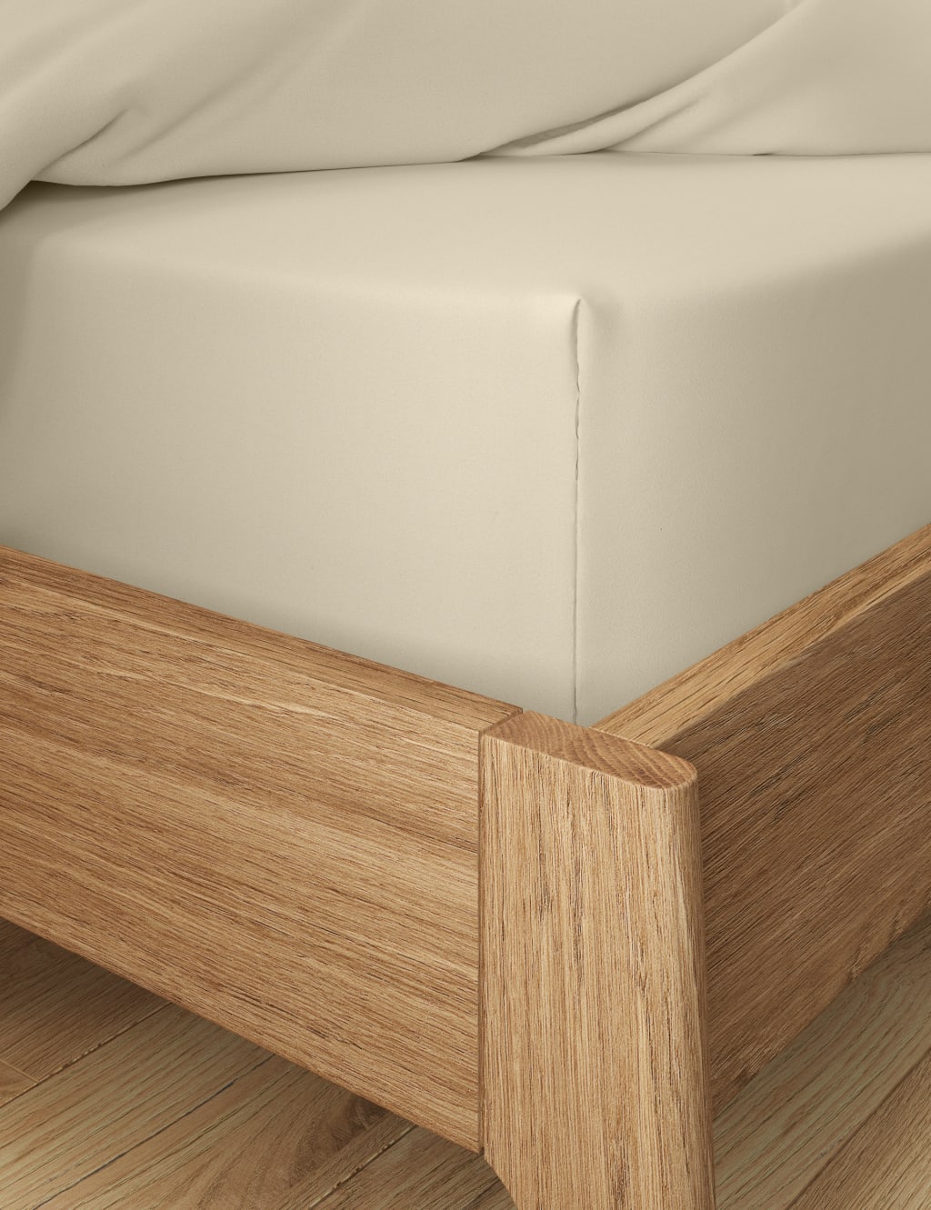 Bamboo Cotton Blend Sateen Deep Fitted Sheet image 1