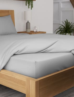 

Bamboo Cotton Blend Deep Fitted Sheet - Stone, Stone