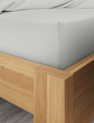 

M&S Collection Extra tief geschnittenes Spannbettlaken aus Bambus-/Baumwollsatin - Grey, Grey
