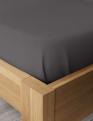 

M&S Collection Bamboo Cotton Blend Sateen Flat Sheet - Mid Grey, Mid Grey