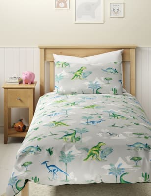 Dinosaur Print Reversible Bedding Set Children S Bedding Marks