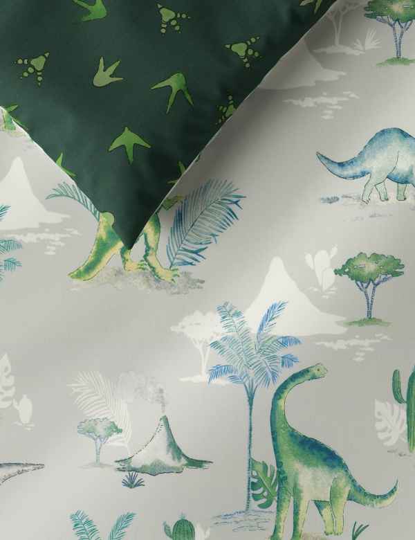 Dinosaur Print Reversible Bedding Set M S
