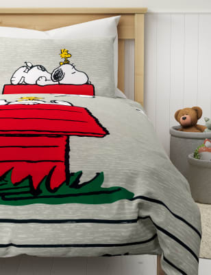 

Snoopy™ Bettwäscheset aus reiner Baumwolle mit Snoopy™-Motiv - Grey Mix, Grey Mix