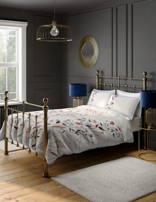 

Pure Cotton Wild Floral Bedding Set - White Mix, White Mix
