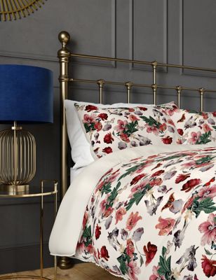 M&S Pure Cotton Butterfly Floral Bedding Set