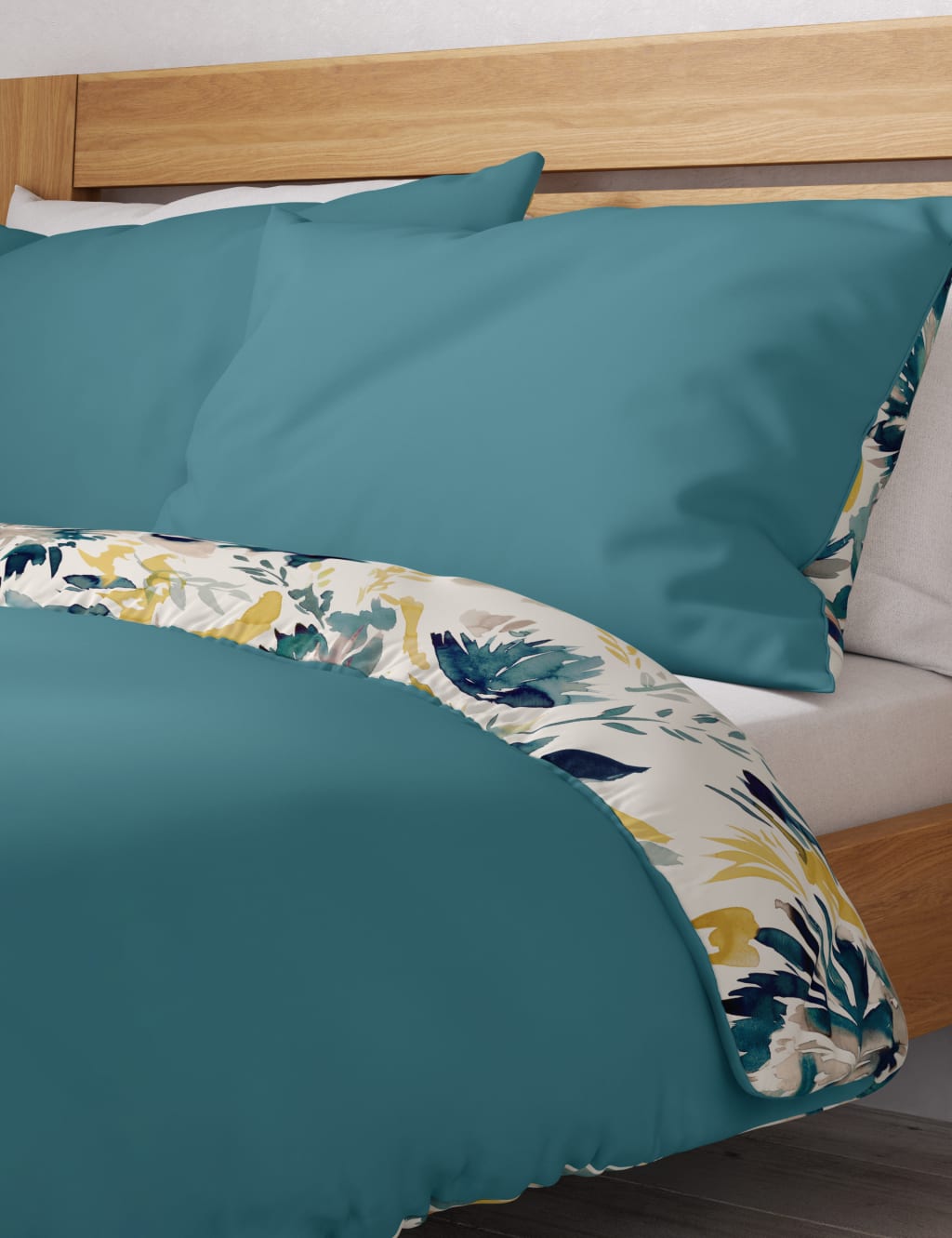 Pure Cotton Watercolour Floral Bedding Set image 4