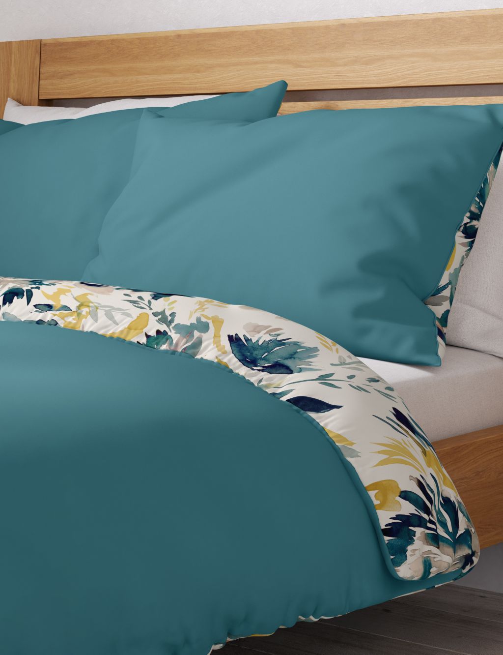 Pure Cotton Watercolour Floral Bedding Set image 4