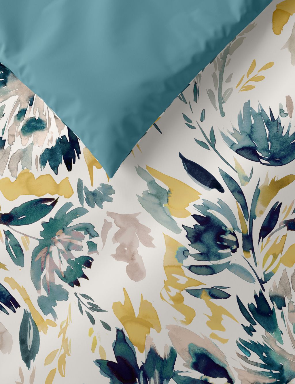 Pure Cotton Watercolour Floral Bedding Set image 2