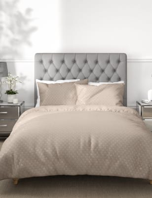 

Cotton Blend Textured Metallic Bedding Set - Grey Mix, Grey Mix