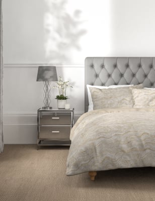 M&S Marble Metallic Jacquard Bedding Set