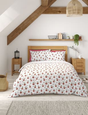 

Cotton Blend Christmas Pudding Bedding Set - Multi, Multi