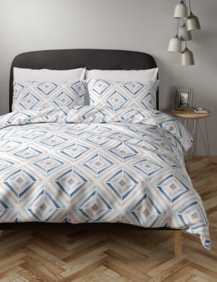 Parure de lit &agrave; motif losanges, dot&eacute;e de la technologie Comfortably Cool